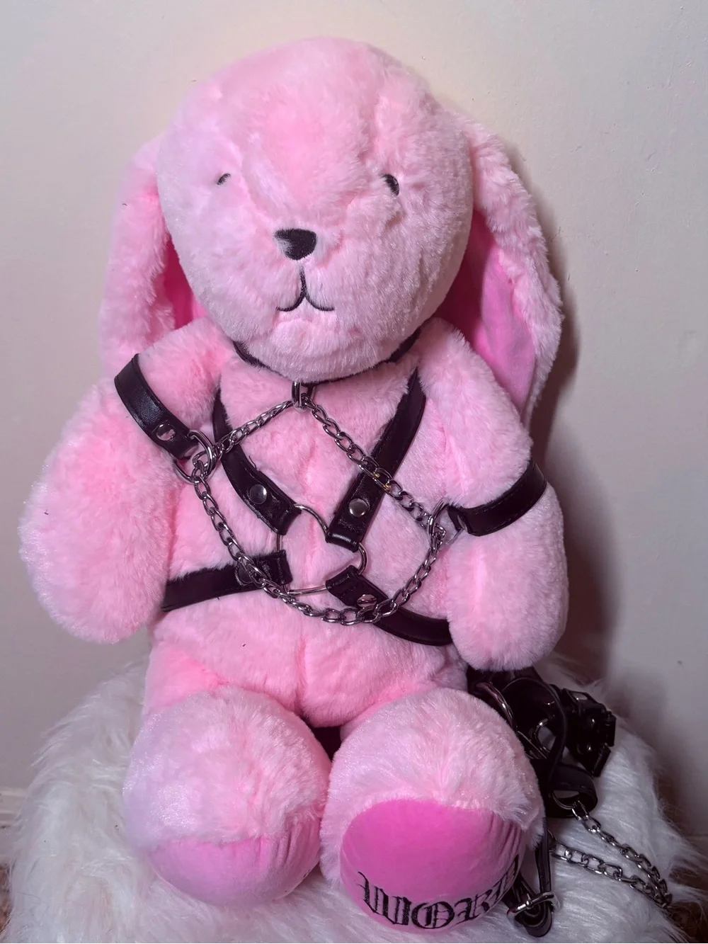 {NEW} WidowxDolls Kill Pink Plush Bunny Backpack